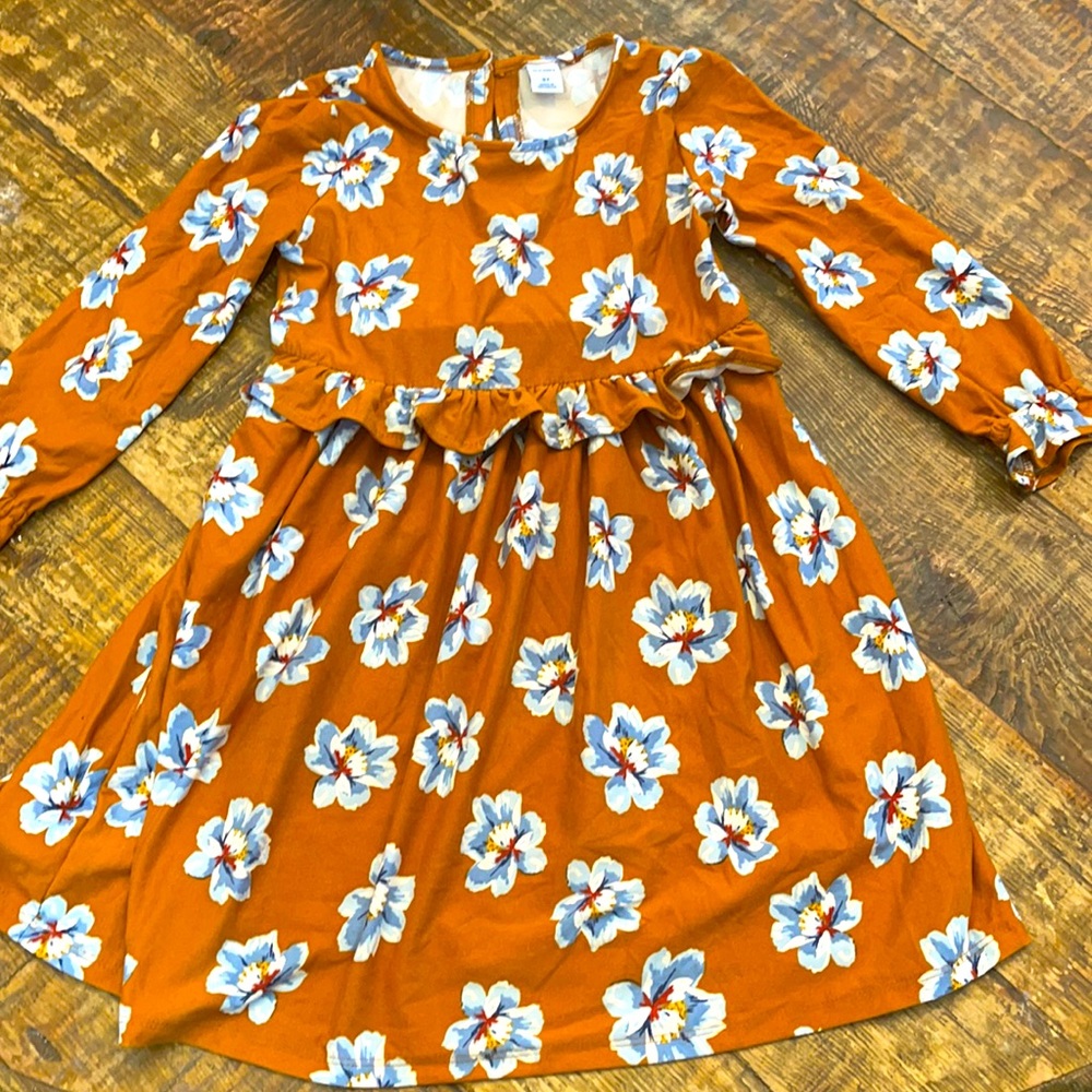 Girl floral fall dress